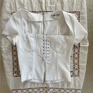 I Am Gia corset top